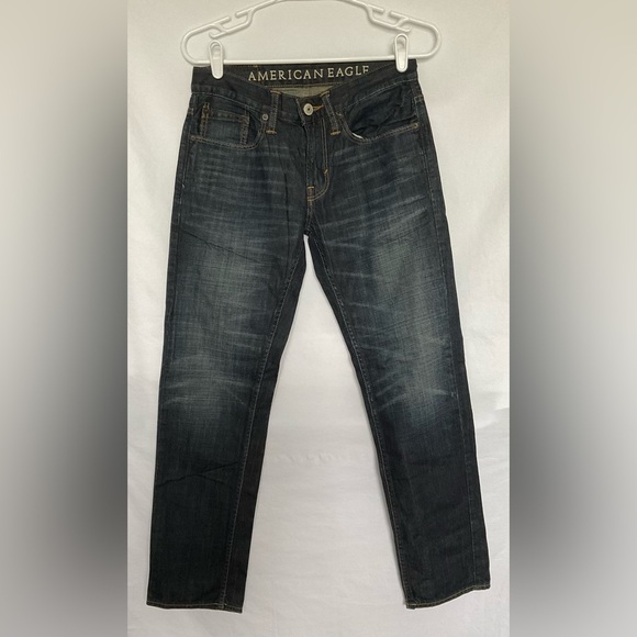 American Eagle Outfitters Blue Slim Jeans with Vintage Wash - Picture 1 of 8